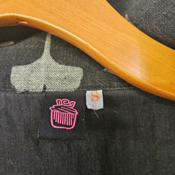 Cupcake International Ginkgo Leaf Jacket Size S Art To Wear Unique Casual - Picture 7 of 13